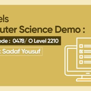 O Levels Computer Science (May-June)