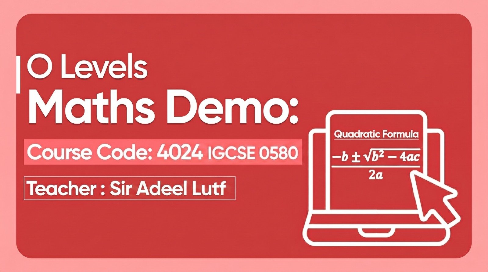 Cambridge O Level Mathematics 4024 / IGCSE 0580