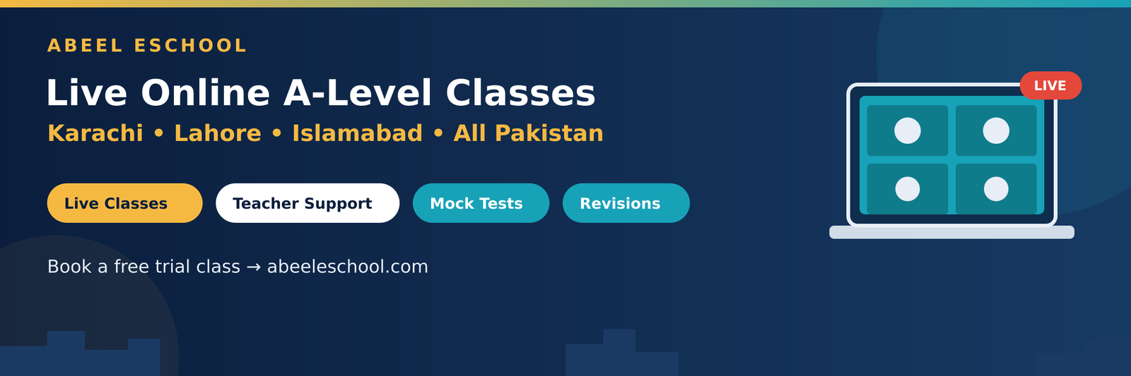 A Levels coaching in Pakistan