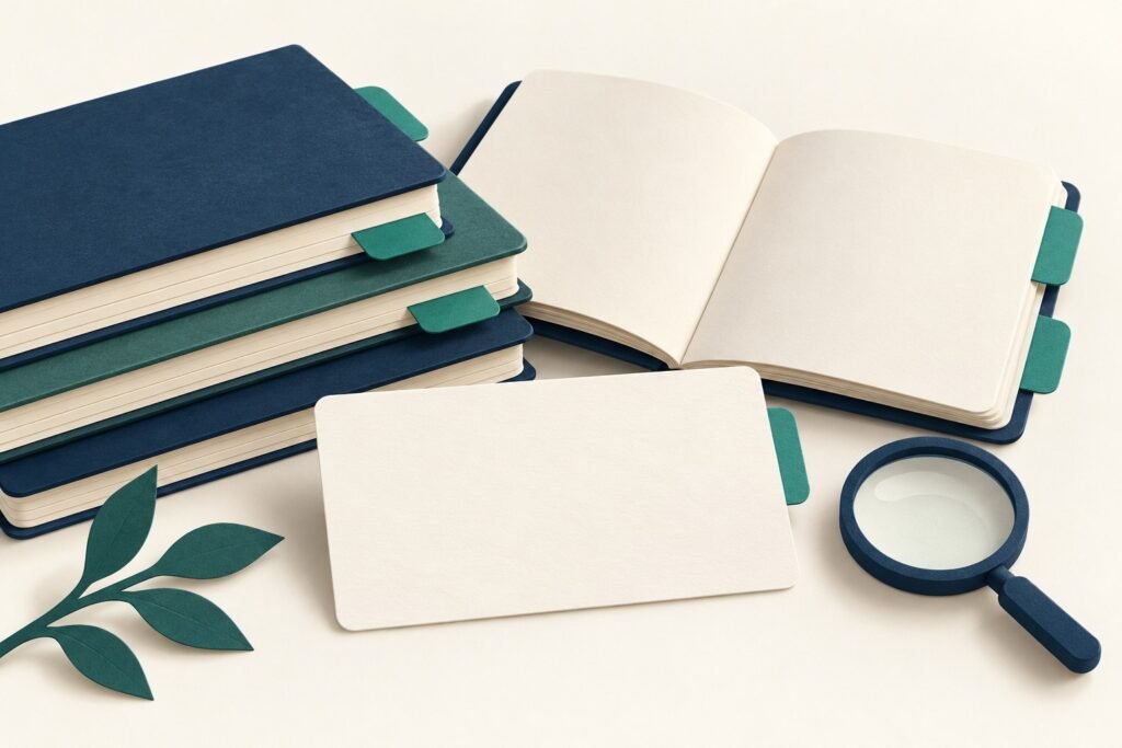 Paper-cut study illustration accompanying Why Your Past Paper Score Stops Improving and What to Check