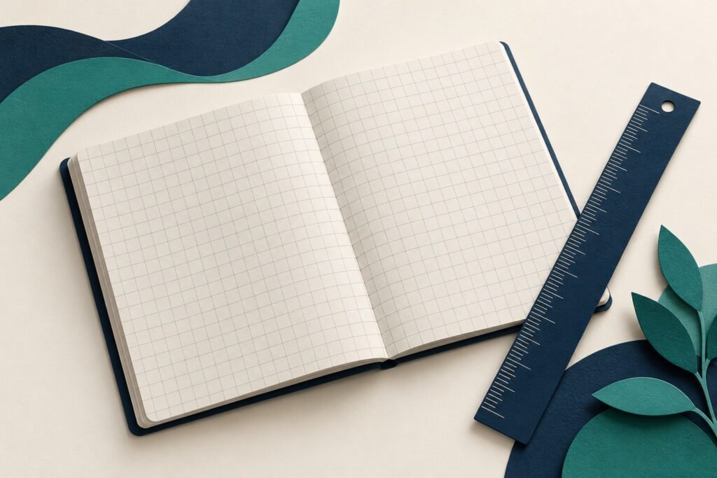 Paper-cut study illustration accompanying O Level Graphs: Read Scale, Gradient and Intercepts Carefully