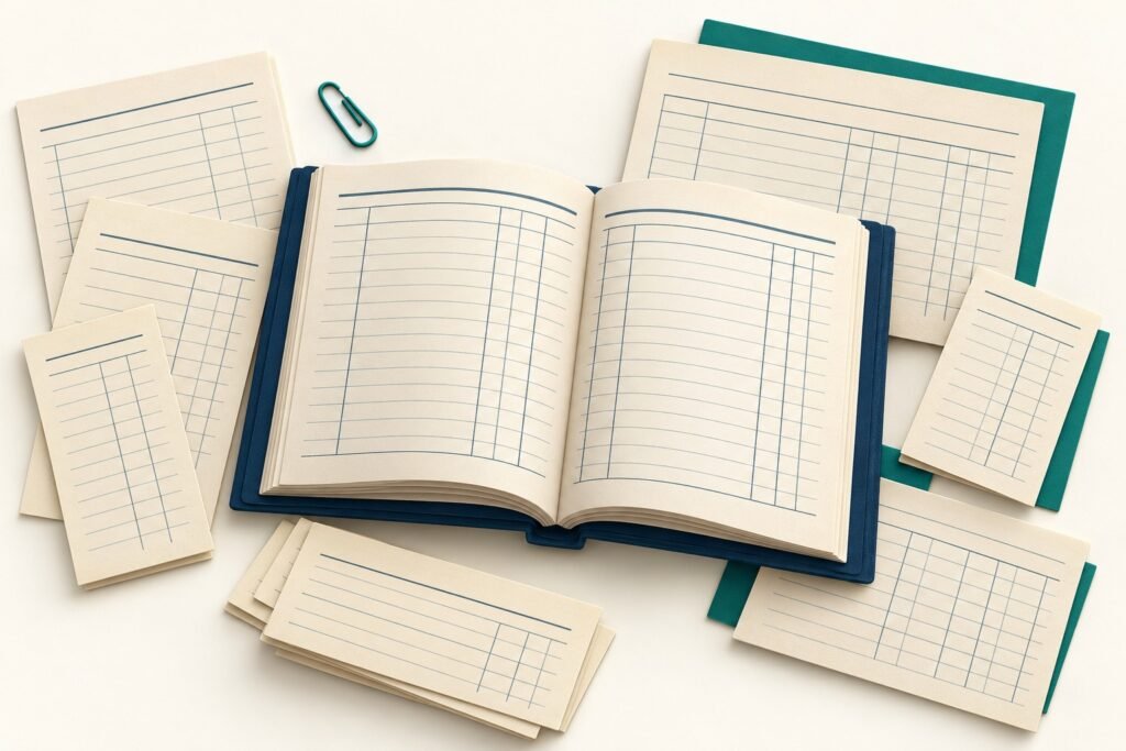 Paper-cut study illustration accompanying Incomplete Records: Reconstruct Missing Accounting Figures
