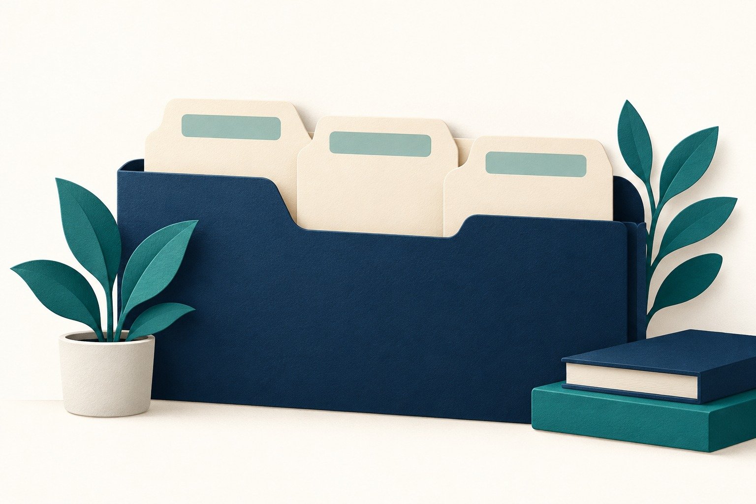 Paper-cut study illustration accompanying Company Accounts: Distinguish Capital, Reserves and Distributions
