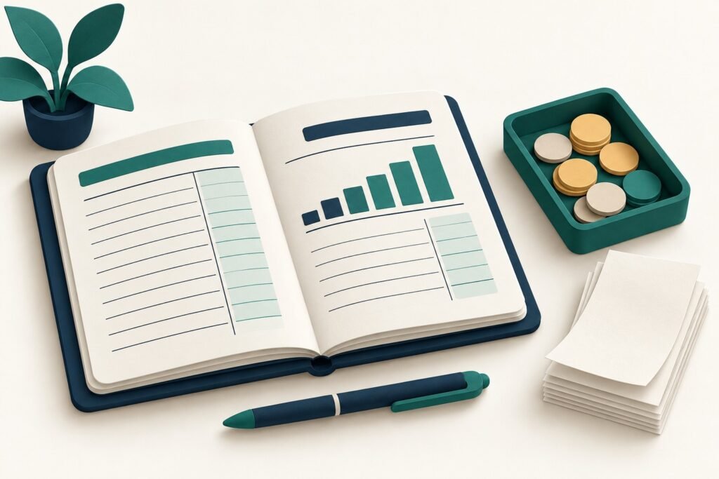 Paper-cut study illustration accompanying Cash Flow and Profit: Explain Why They Are Different
