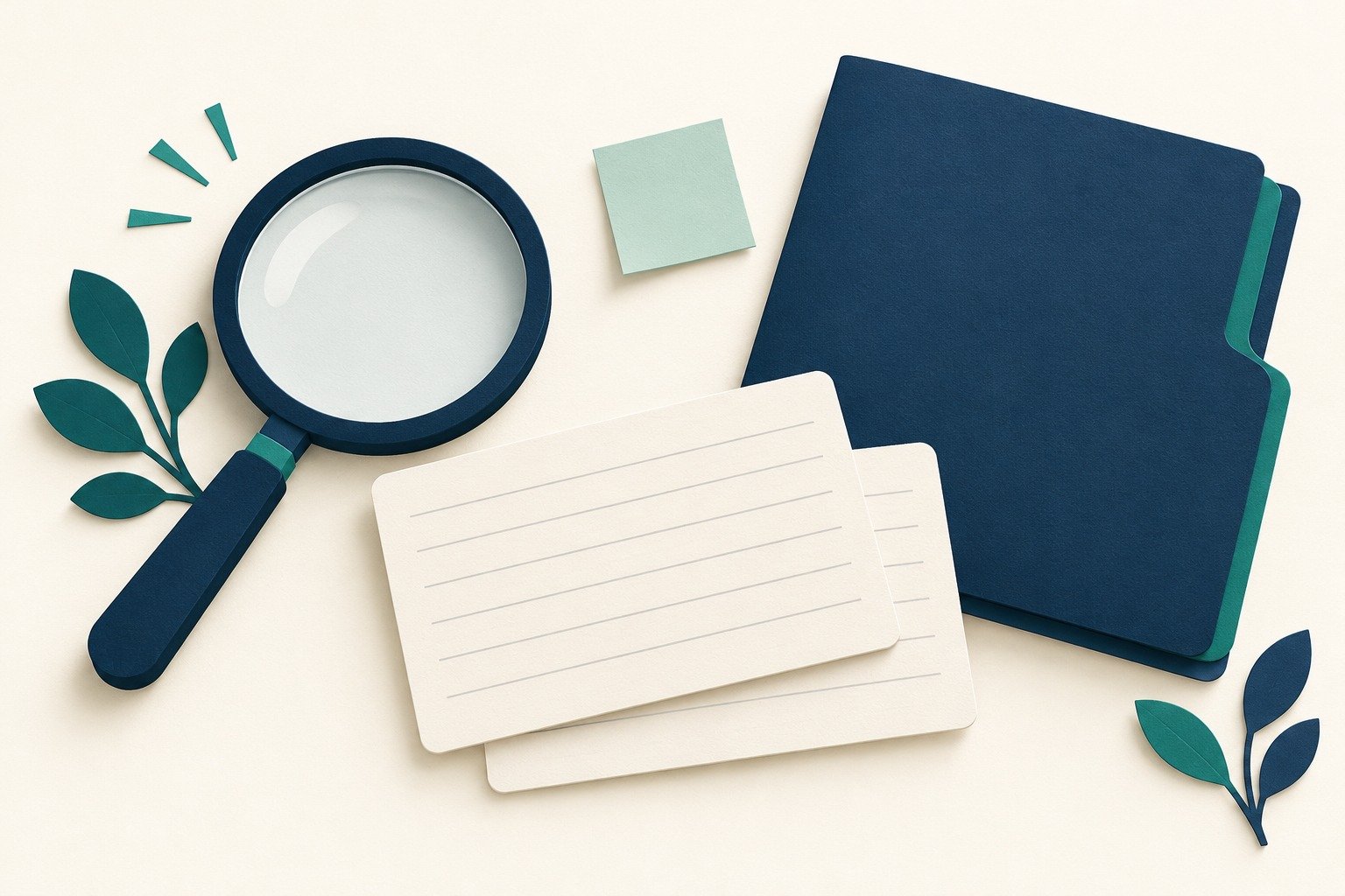 Paper-cut study illustration accompanying Sociology Research Methods: Match the Method to the Question
