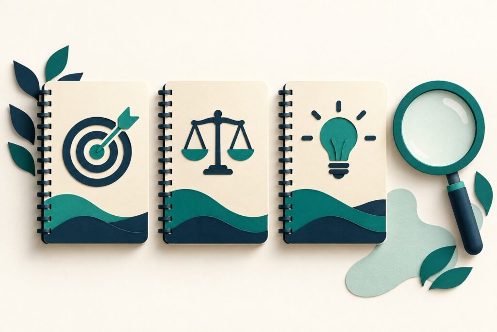 Paper-cut study illustration accompanying Reliability, Validity and Representativeness: Keep Them Separate