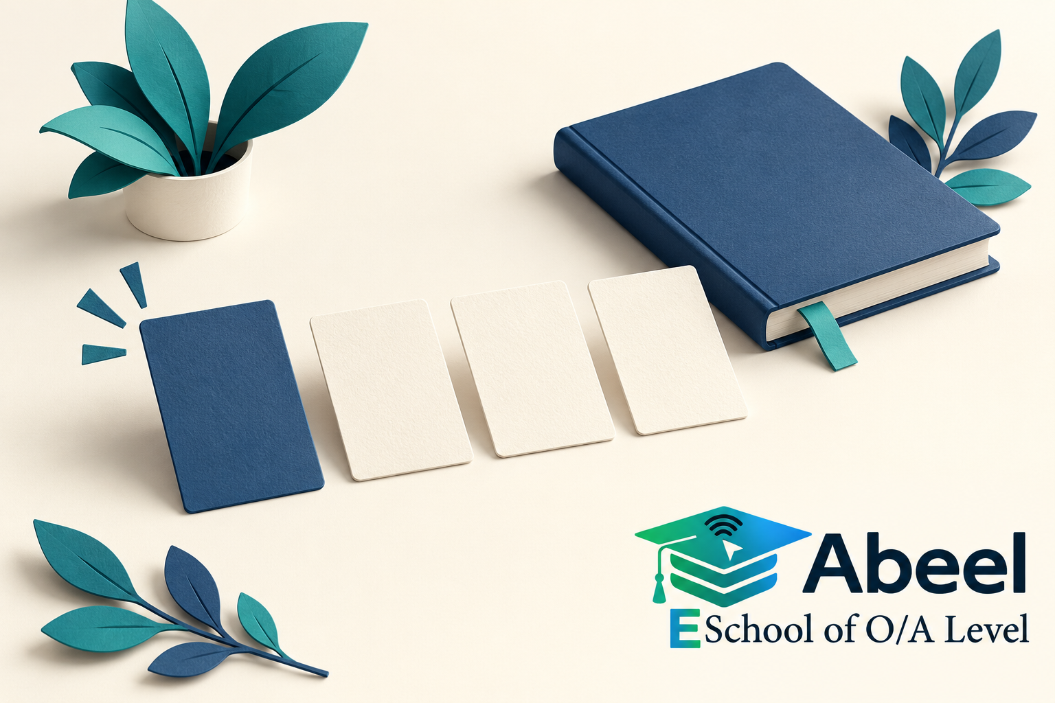 Paper-cut study illustration accompanying A Level Multiple Choice: Explain Why the Distractors Are Wrong