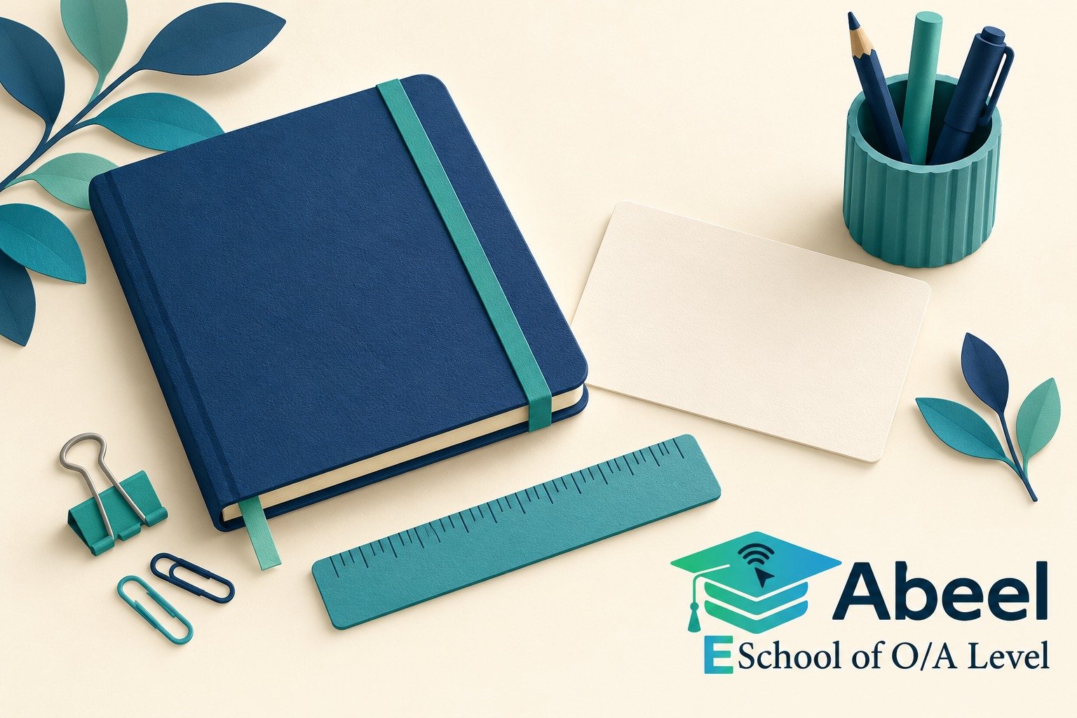 Paper-cut study illustration accompanying O and A Level Study in Tando Adam: Choose Support for the Algebra Step That Blocks Progress
