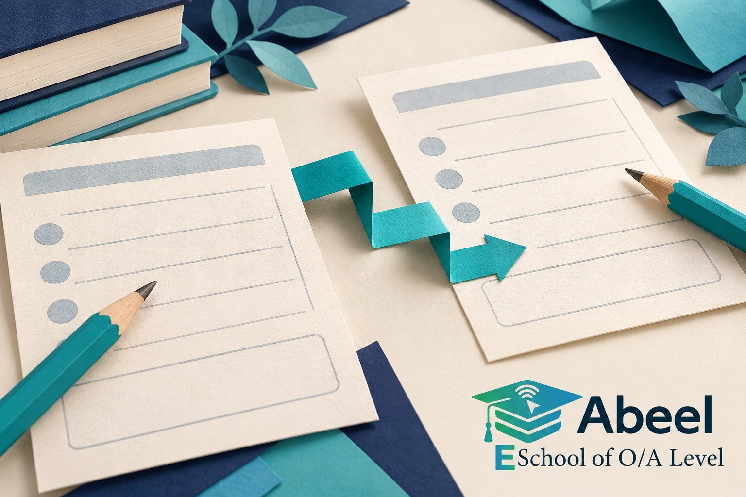 Paper-cut study illustration accompanying O and A Level Study in Tando Allahyar: Choose Support That Teaches the Decision