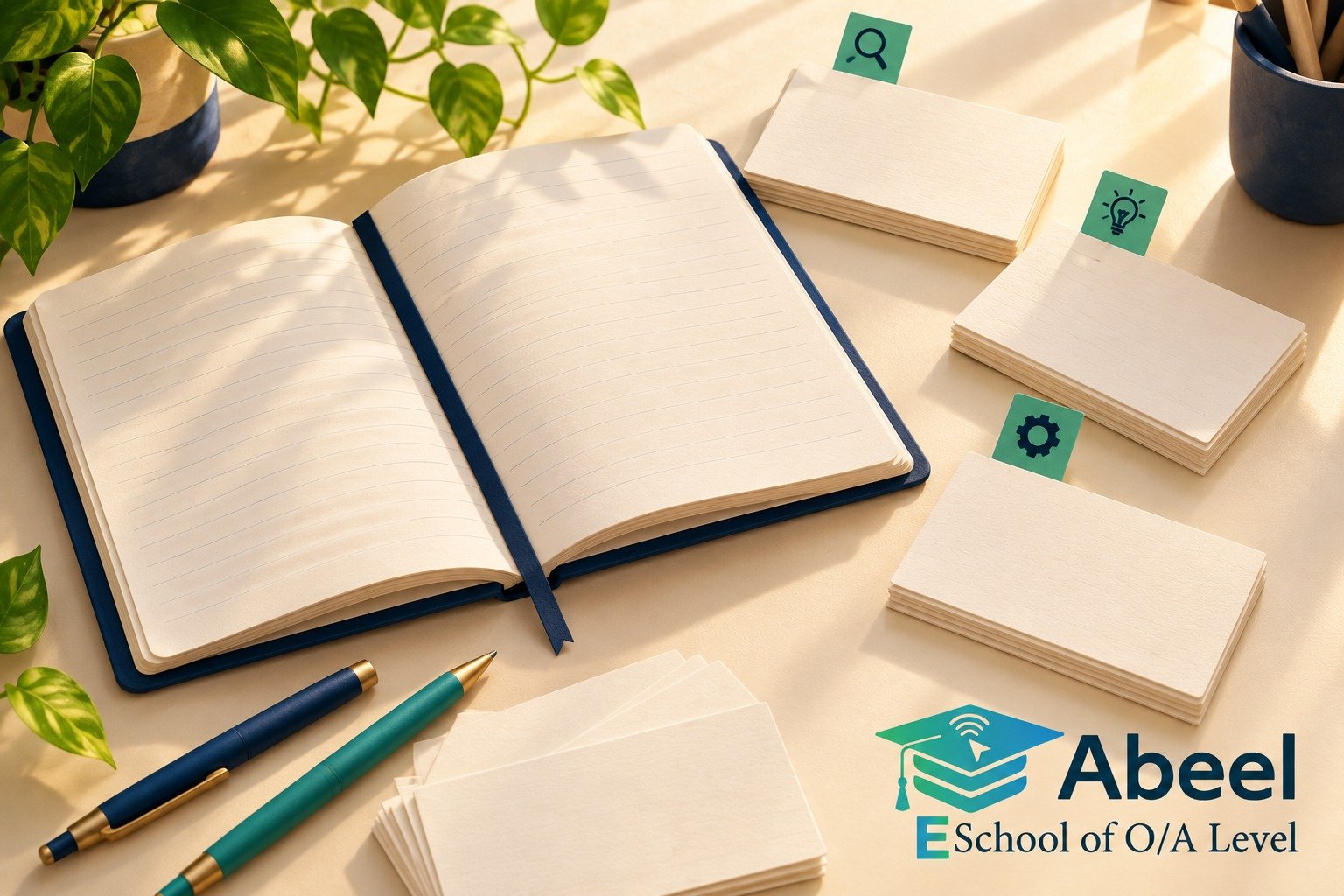 Paper-cut study illustration accompanying O and A Level Study in Lahore: Find the Decision Behind a Statistics Question