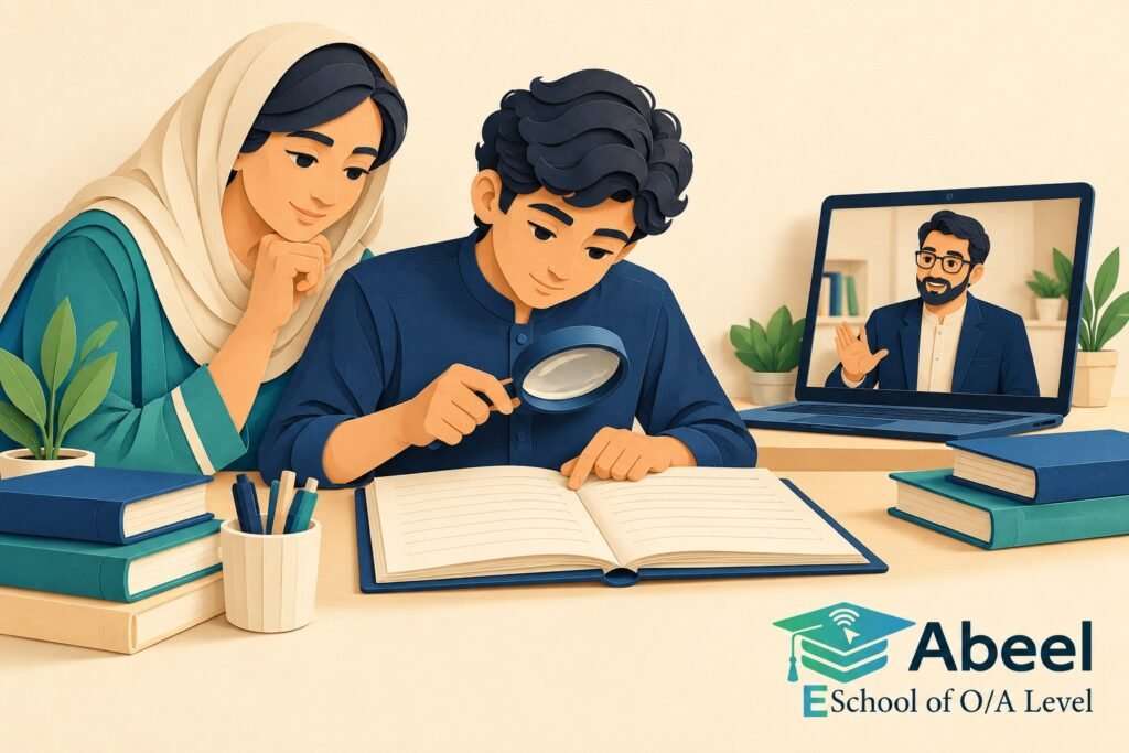 Paper-cut study illustration accompanying O and A Level Study in Dera Ghazi Khan: Ask What a Successful Check Actually Proves