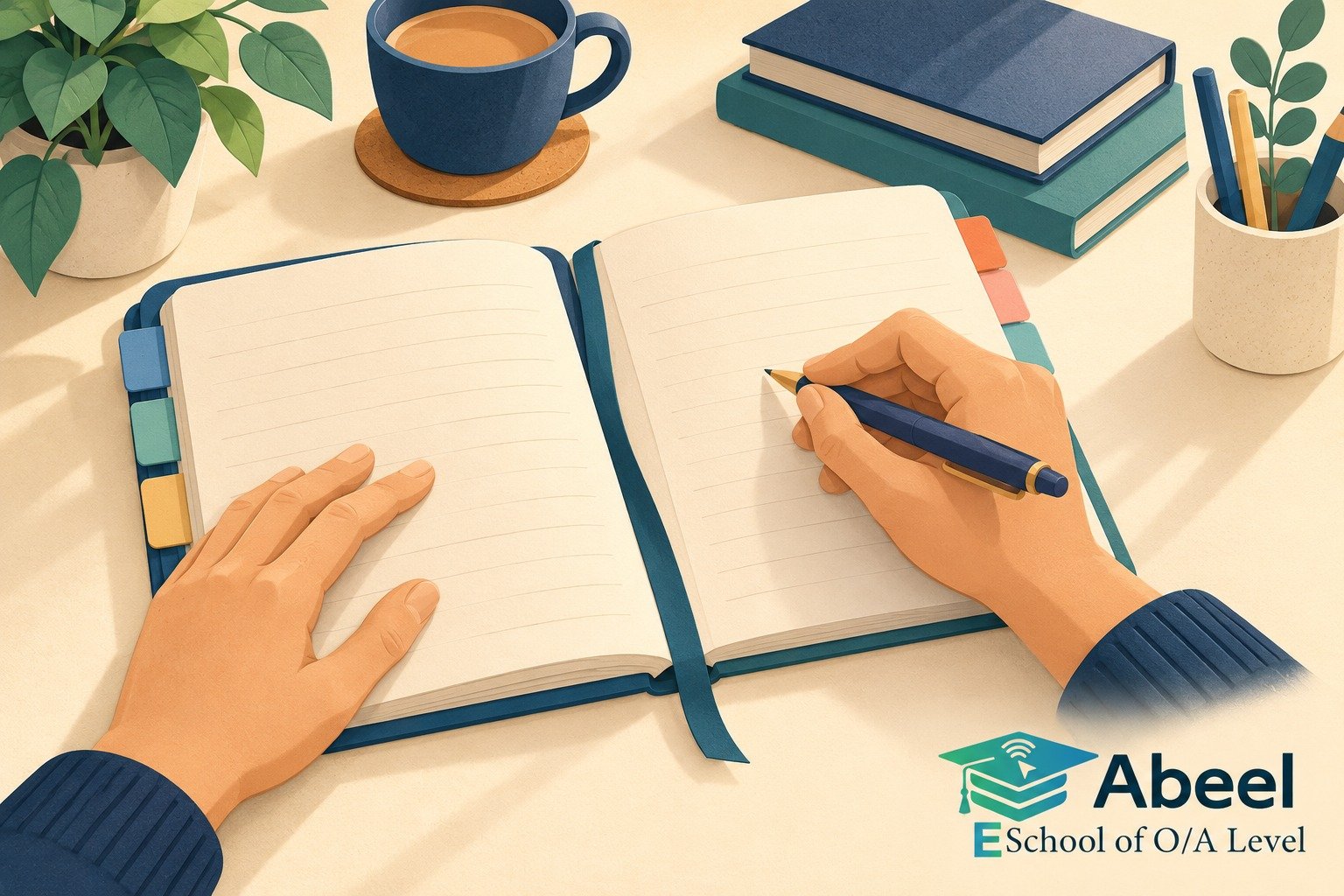 Paper-cut study illustration accompanying O and A Level Study in Wah: Explain the Balance Movement Before Choosing Its Side