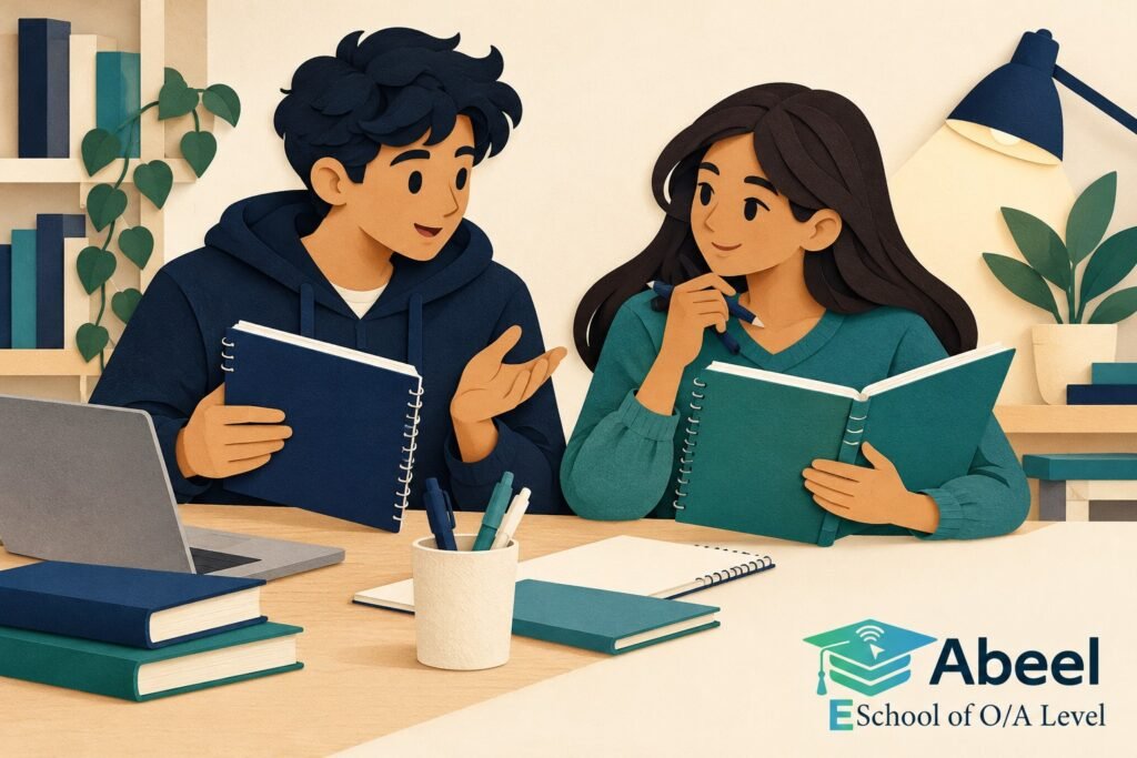 Paper-cut study illustration accompanying O and A Level Study in Burewala: Explain What Each Partner Balance Represents