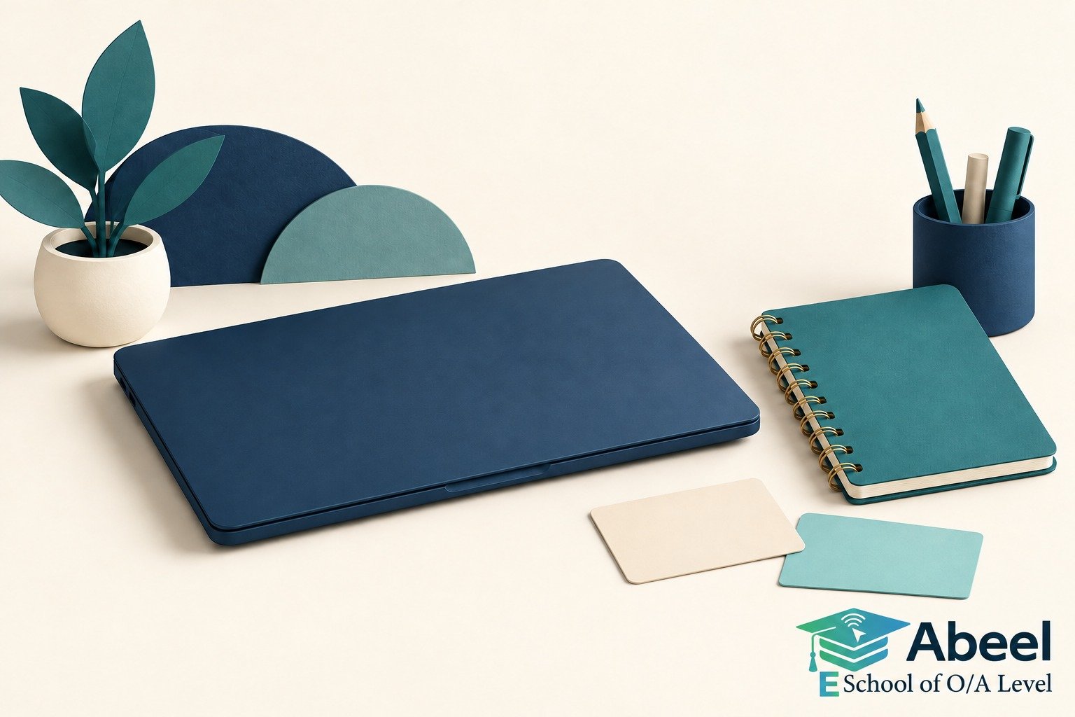 Paper-cut study illustration accompanying A Karachi Family Study Agreement for O and A Level Tuition