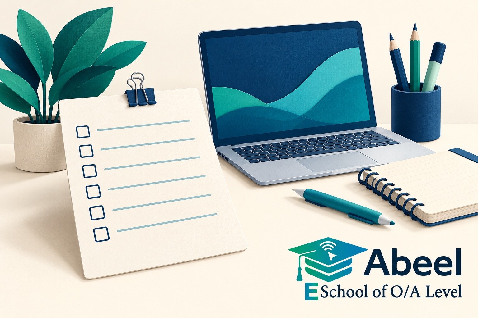 Paper-cut study illustration accompanying A Karachi O Level Subject-Support Budget: Compare the Complete Learning Plan