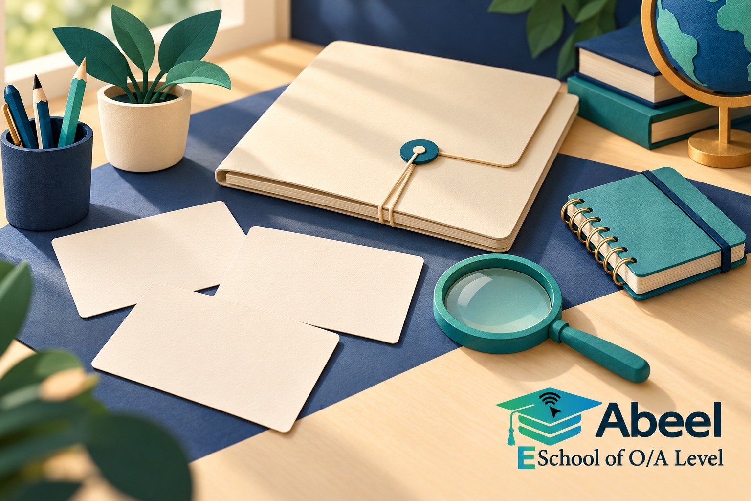 Paper-cut study illustration accompanying Karachi Science Students: Prepare Questions About Practical Support