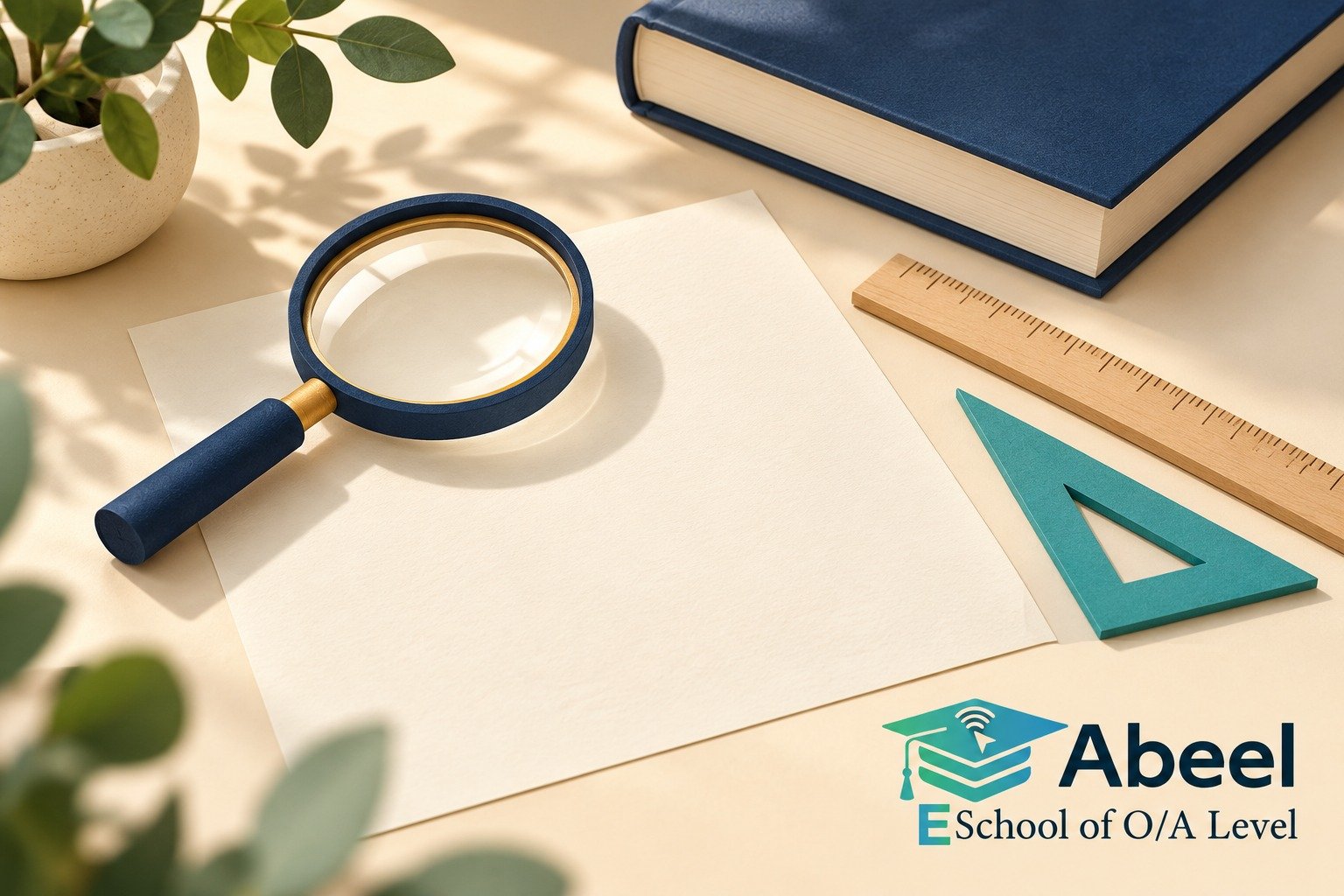 Paper-cut study illustration accompanying Badin Student Practice Plan: Read Scale, Gradient and Intercepts Carefully
