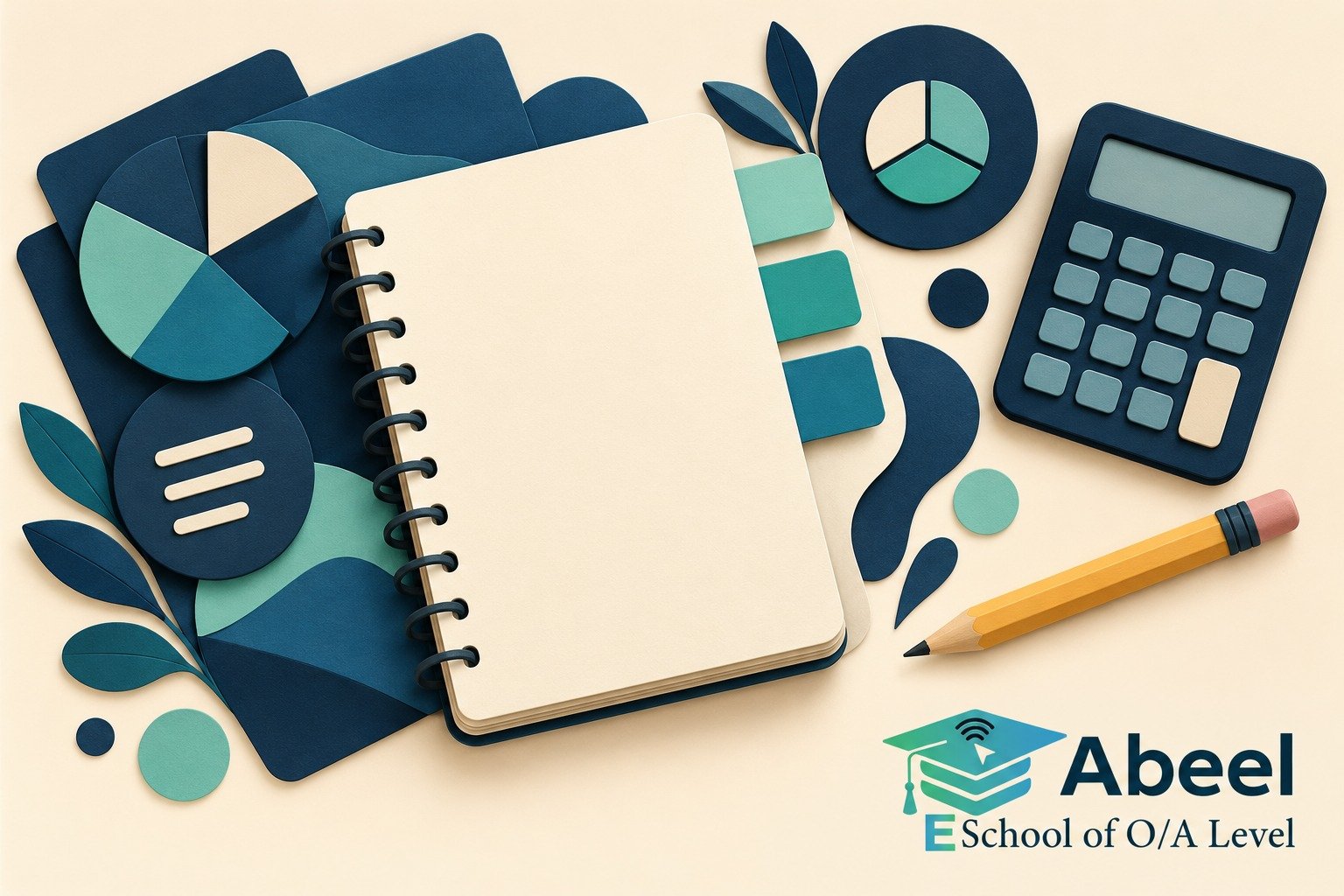 Paper-cut study illustration accompanying Kasur Accounting Practice: Put Accruals and Prepayments in the Correct Period