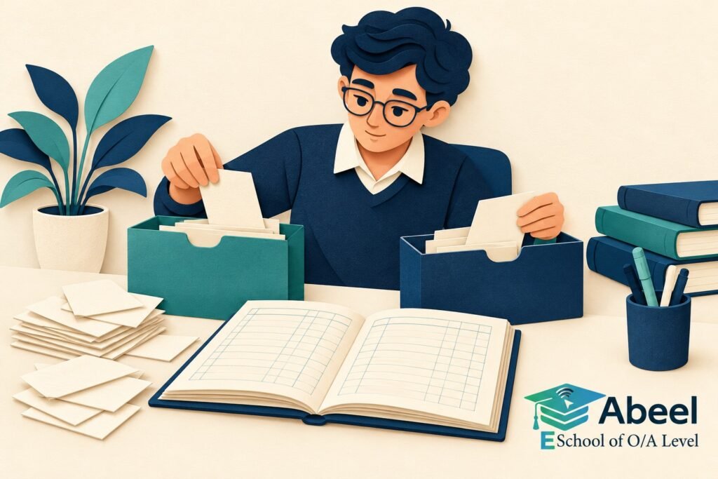 Paper-cut study illustration accompanying Burewala Partnership Accounts: Keep Capital, Current Movements and Profit Shares Clear
