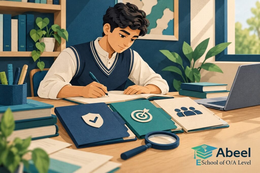 Paper-cut study illustration accompanying Reliability validity and representativeness in Layyah: Keep Three Research Judgements Separate
