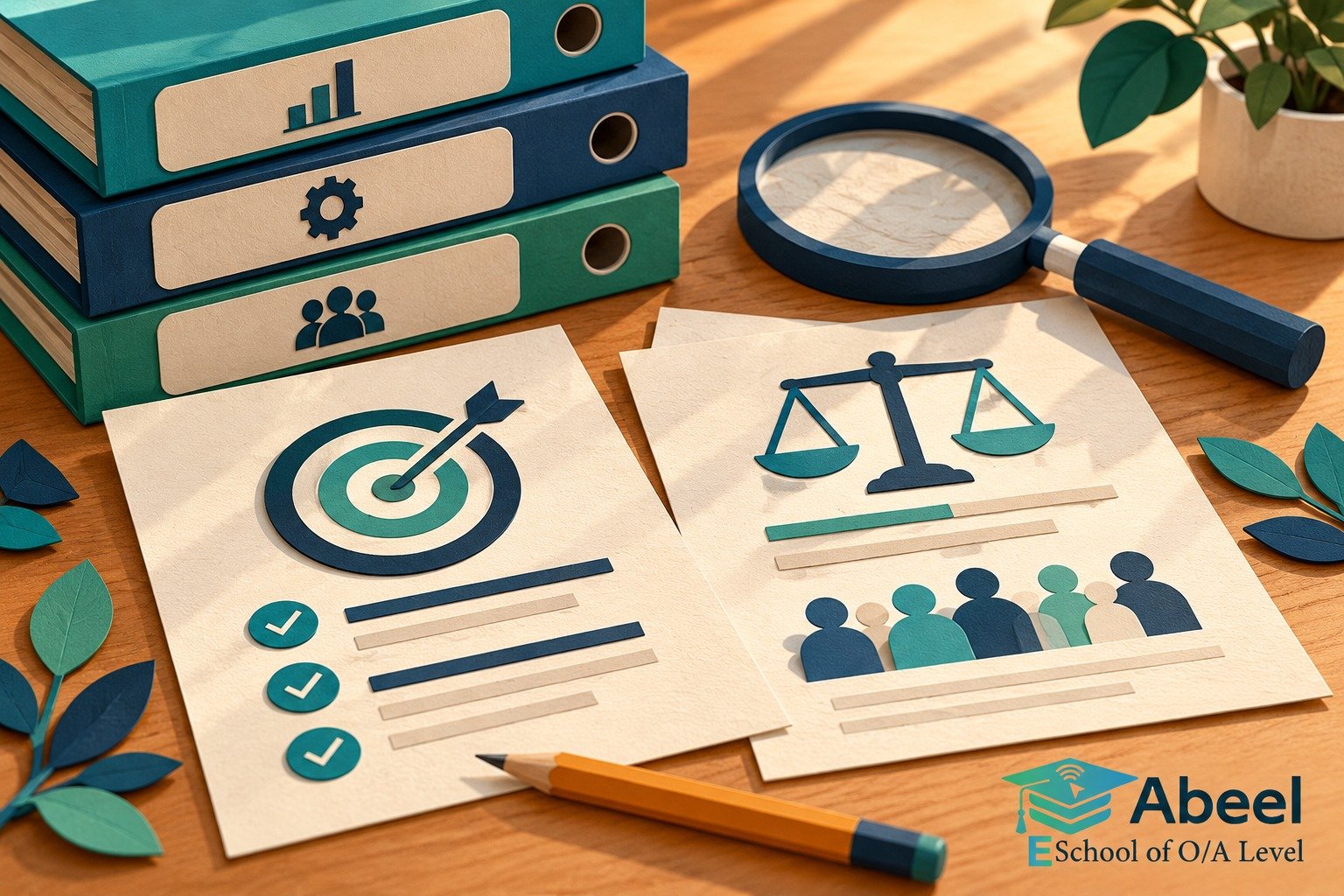 Paper-cut study illustration accompanying Reliability validity and representativeness in Layyah: Keep Three Research Judgements Separate