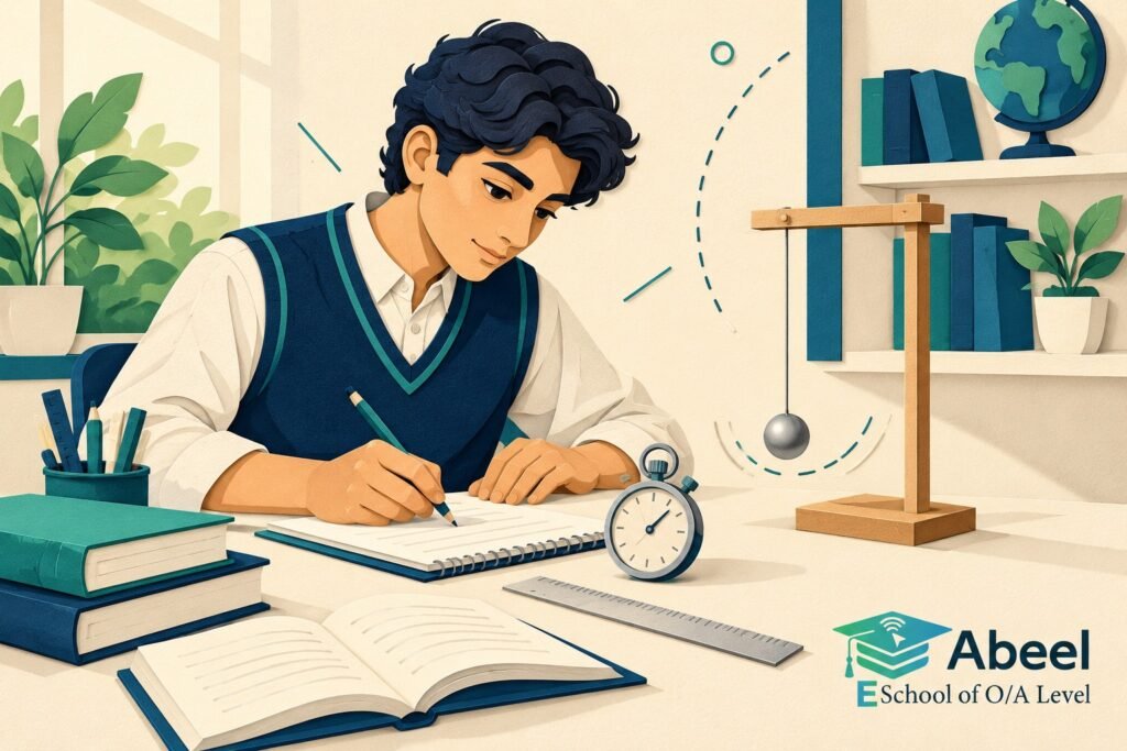 Paper-cut study illustration accompanying Physics practical planning in Daska: Link an Improvement to a Measurement Problem