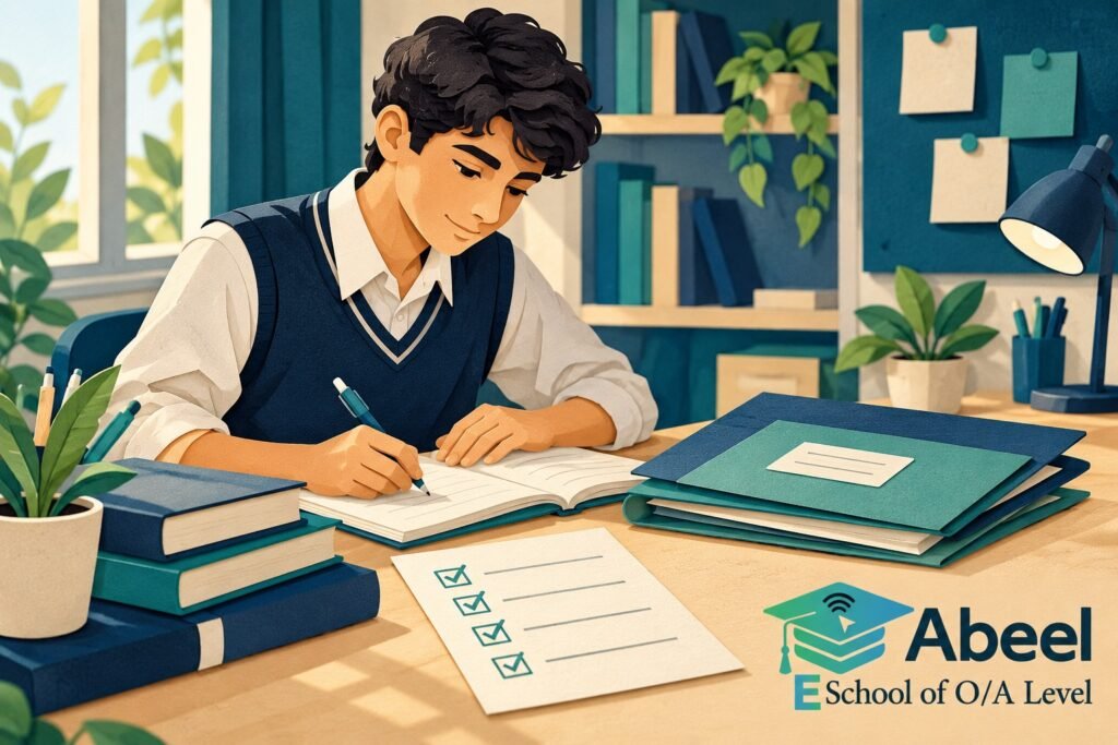Paper-cut study illustration accompanying Private O Level registration in Mirpur: Keep Tuition Enrolment Separate from Exam Entry